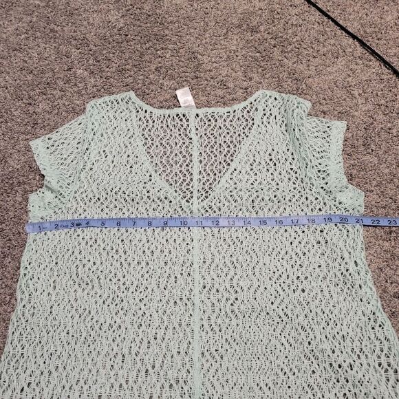 Ladies Swimsuit  Pullover Coverup   Eyelet Top sz  Large - Picture 11 of 13